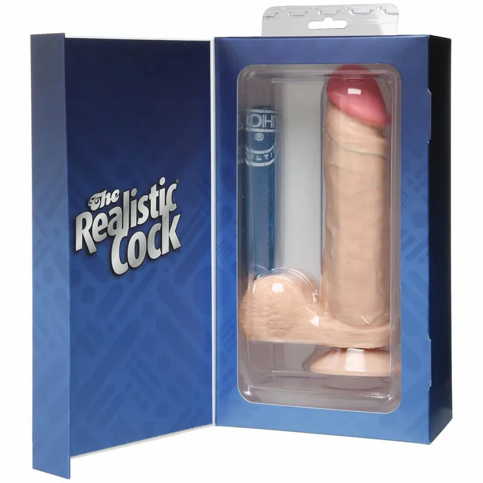 Realistic Cocks Realistic Cock 8 inch White Dildos