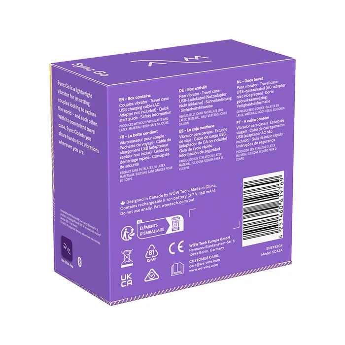 Vibrators WeVibe Sync Go Light Purple WeVibe