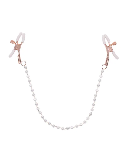 Sex Mischief Peaches n CreaMe Pearl Nipple Clamps Sportsheets Couples