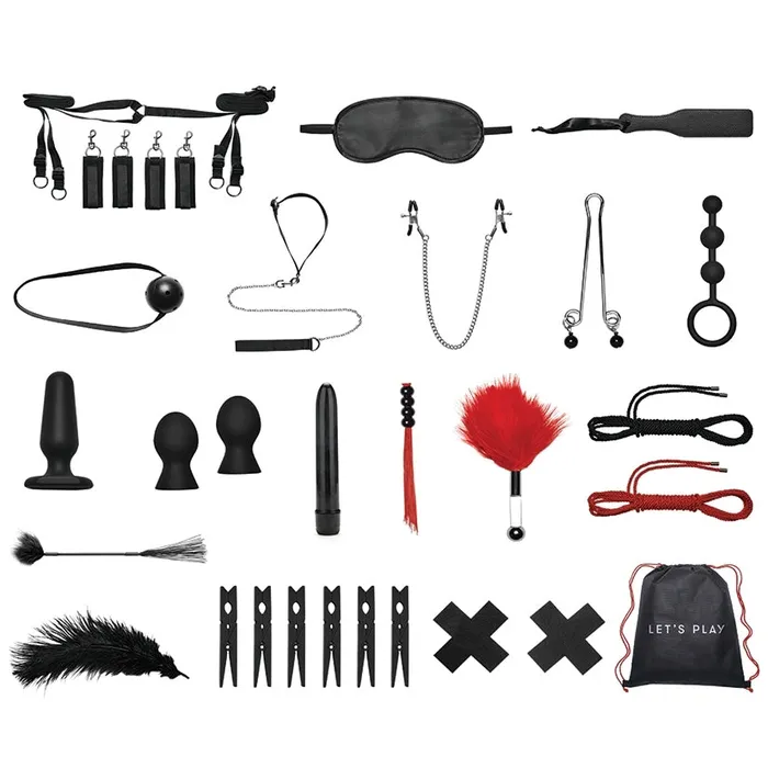 Lux Fetish BedSpreaders Bondage InABox 20 Pc Set Electric Novelties Female Sex Toys Lux Fetish BedSpreaders Bondage InABox 20 Pc Set Electric Novelties Female Sex Toys