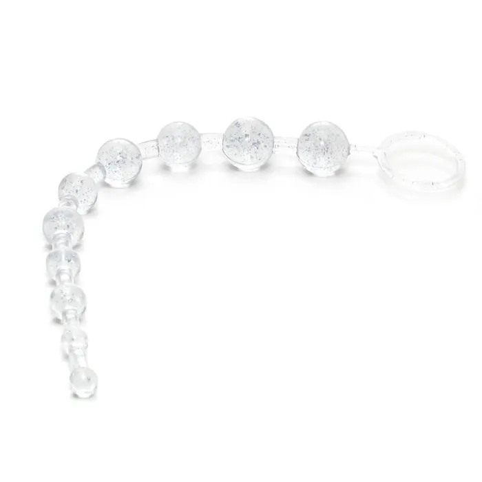 California Exotics X10 Extreme Pure Gold Anal Beads in Platinum Male Sex Toys