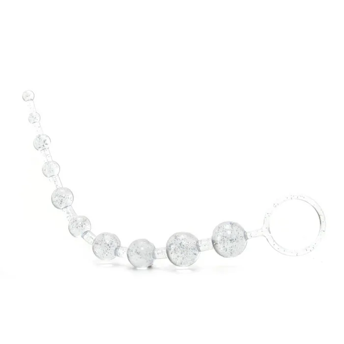 California Exotics X10 Extreme Pure Gold Anal Beads in Platinum Male Sex Toys