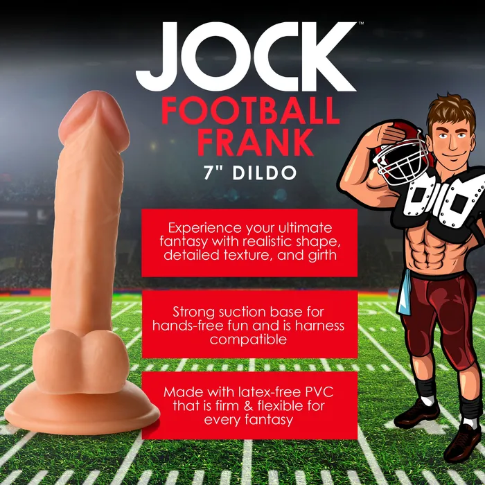 Curve Toys Anal Football Frank 675 Inch Dildo