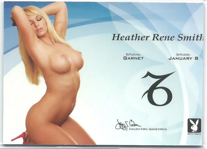 Dans Cards Vibrators Playboy Centerfold Update 5 Heather Rene Smith Spotlight Birthstone Card